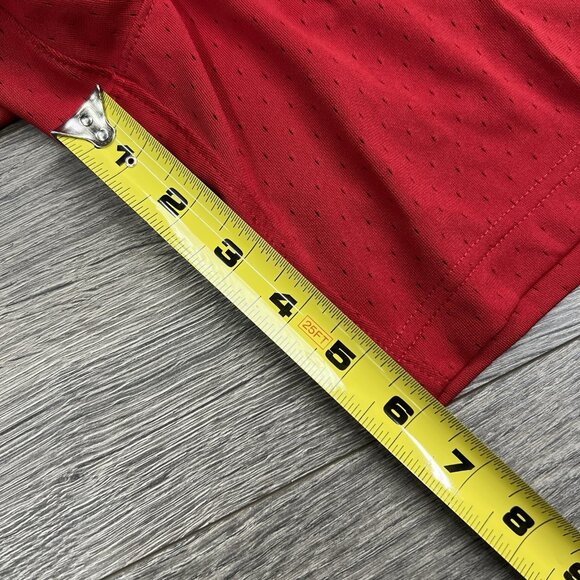 Jordan Basketball Shorts Sz Medium Mens Red Dri Fit Mesh $40 - Picture 5 of 10